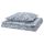 RODGERSIA Пододеяльник и наволочка - синий/белый 150x200/50x60 см