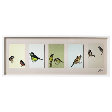 Картина ОЛУНДА, птицы (103x39 см)