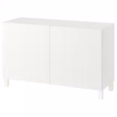 BESTÅ Комбинация для хранения с дверцами - Förvaltare белый/Stubbarp белый 120x42x74 см