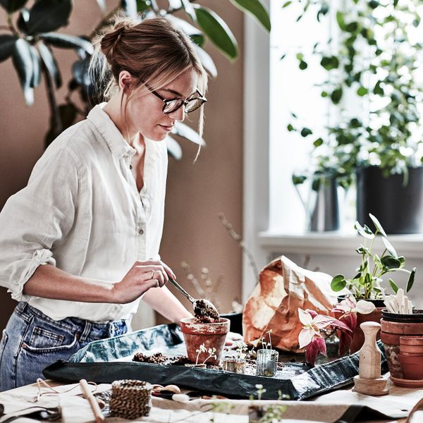 Тканевый органайзер для/инструментов, темно-зеленый бежевый, ручная работа IKEA БОТАНИСК 804.669.24 - схема-чертеж с размерами