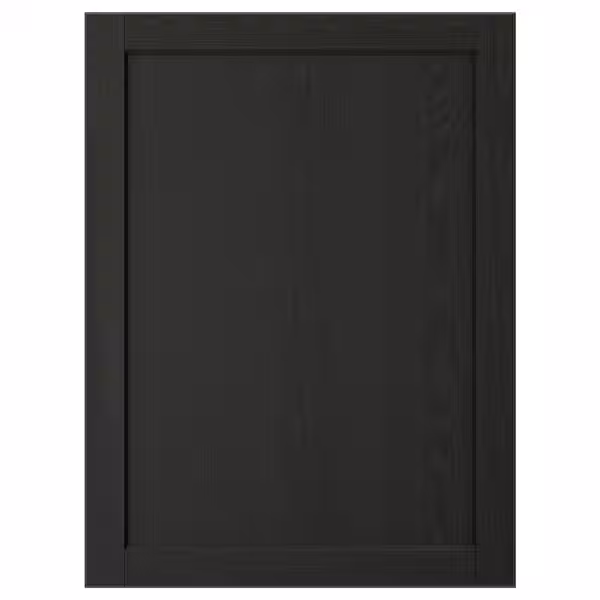 LERHYTTAN Дверь - черная морилка 60x80 см - фото 1