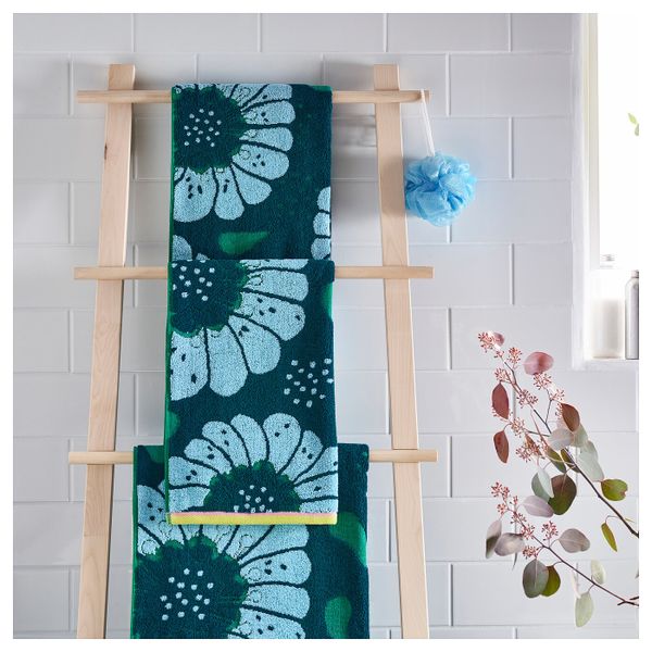 Полотенце, синий/разноцветный 50x100 см IKEA САНДВИЛАН 304.304.90 - фото 5