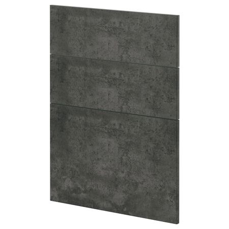 3 фасада для посудомоечной машины, кальхюттан под темно-серый бетон 60 см IKEA METOD МЕТОД 894.412.98