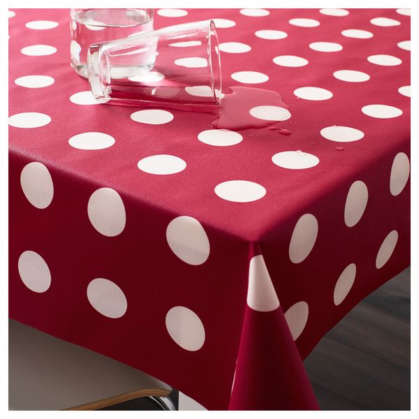 Ткань с пластиковым покрытием ЛИАЛОТТА, красный/белый (145 см) - фото 2