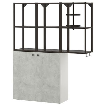 Комбинация для хранения, 120x32x150 см, антрацит IKEA BEGIVENHET БЕГИВЕНХЕТ 693.314.51