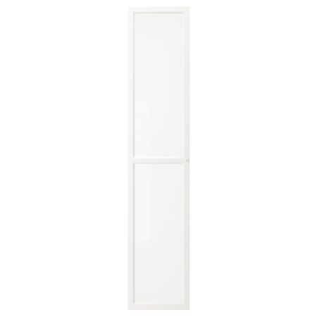 Стеклянная дверь, белый 40x192 см IKEA OXBERG ОКСБЕРГ 503.834.02