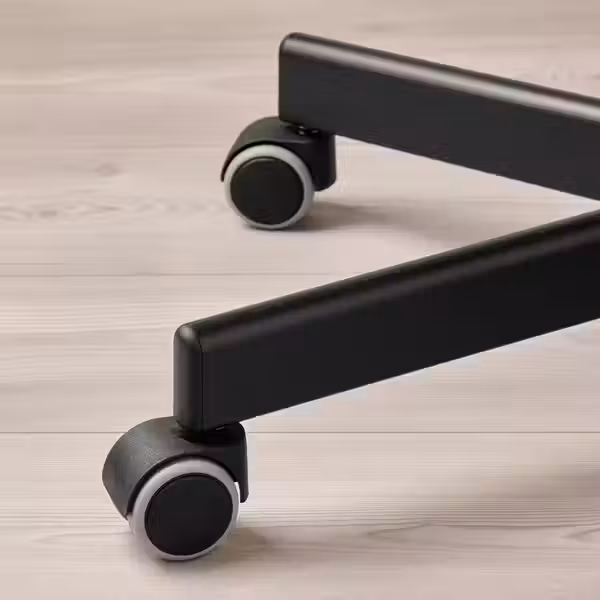 FLINTAN Рабочий стул - чёрный - схема-чертеж с размерами