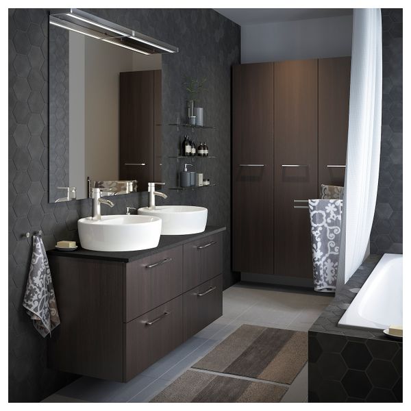 Смеситель для раковины с выпуском, цвет нержавеющей стали IKEA DALSKÄR ДАЛЬШЕР 303.473.06 - фото 3