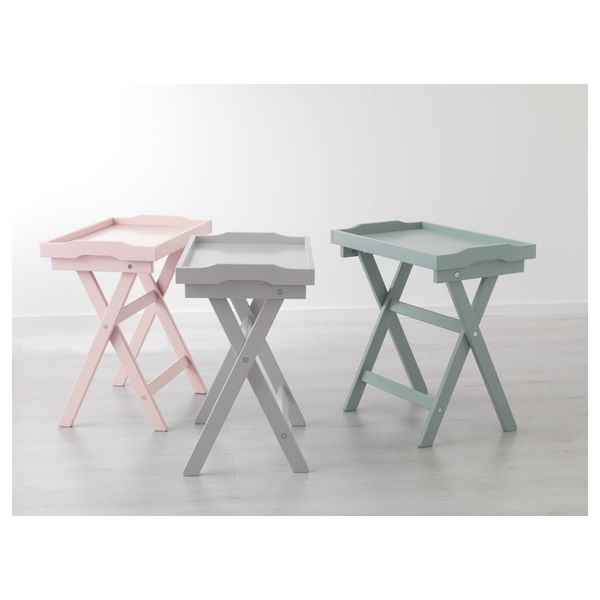 Стол сервировочный МАРЮД, розовый (58x38x58 см) - схема-чертеж с размерами