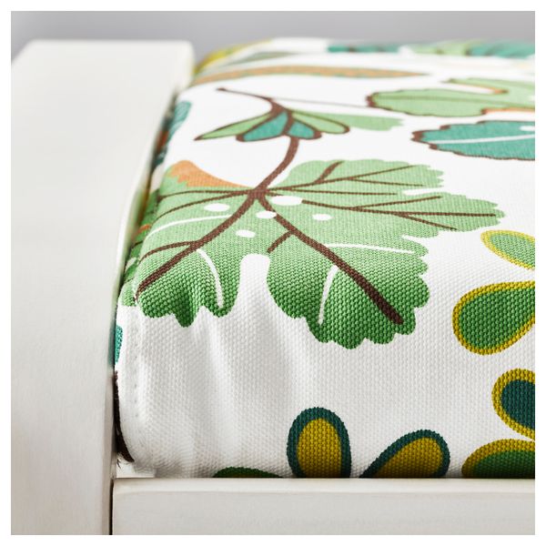 Табурет для ног ПОЭНГ, белый, Симмарп зеленый - фото 3