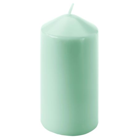 Неароматическая свеча формовая ДАГЛИГЕН, светло-зеленый (14 см)