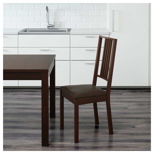 Стул БЁРЬЕ, коричневый, Шифтебу коричневый - фото 2