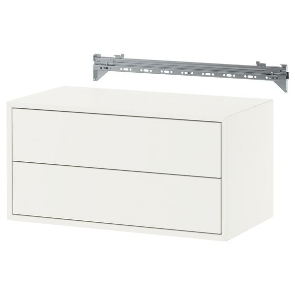 EKET Комбинация д/хранения - с 2 ящиками/белый 70x35x35 см - фото 1