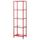Стеллаж ВИТШЁ, красный, стекло (51x175 см)