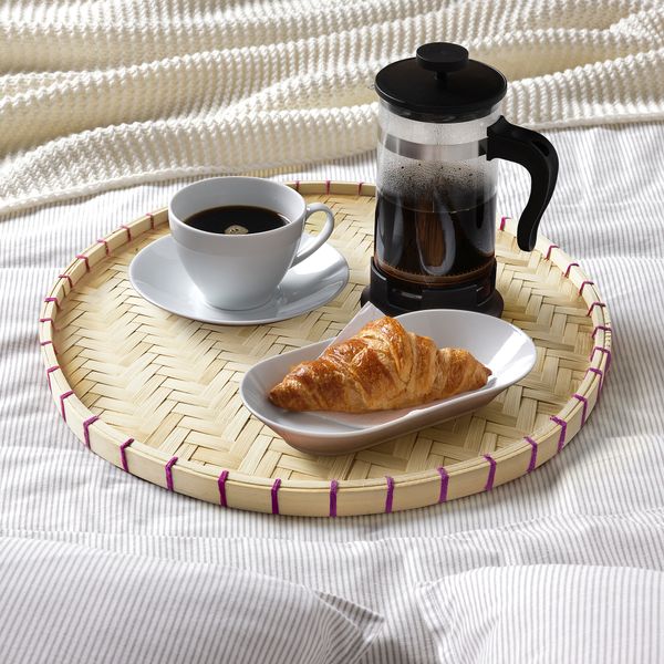 Поднос, бамбук ручная работа IKEA SOMMARFLOX 105.572.77 - схема-чертеж с размерами