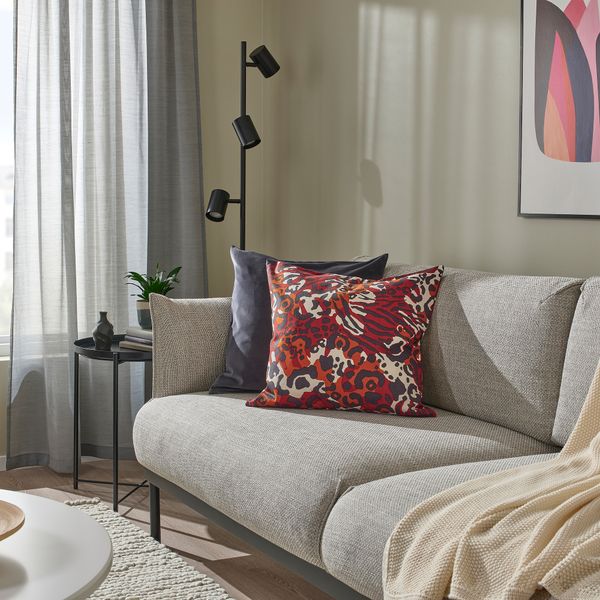 Чехол на подушку, 50x50 см, коричнево-красный IKEA KAPHYACINT 105.542.26 - фото 4