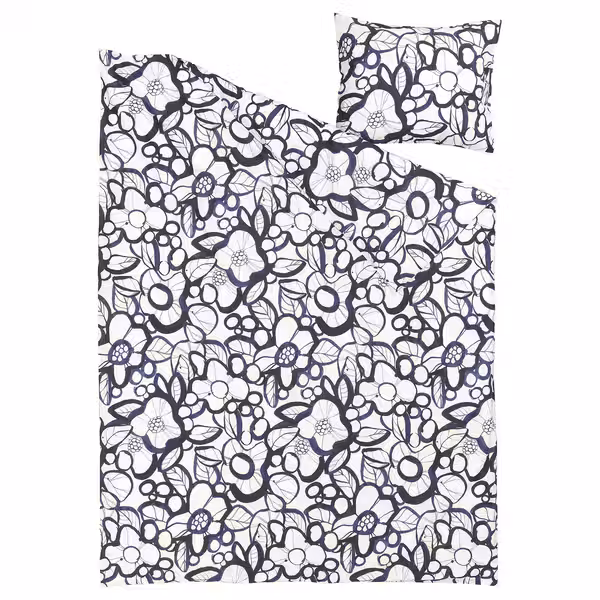 HÄRLIR Пододеяльник и наволочка - схема-чертеж с размерами