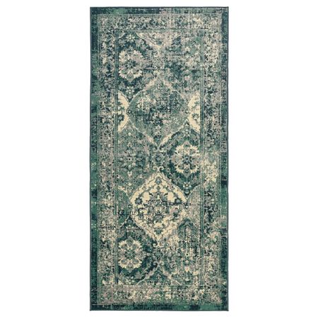 Ковер, короткий ворс, зеленый 80x180 см IKEA VONSBÄK ВОНСБЭК 204.500.30