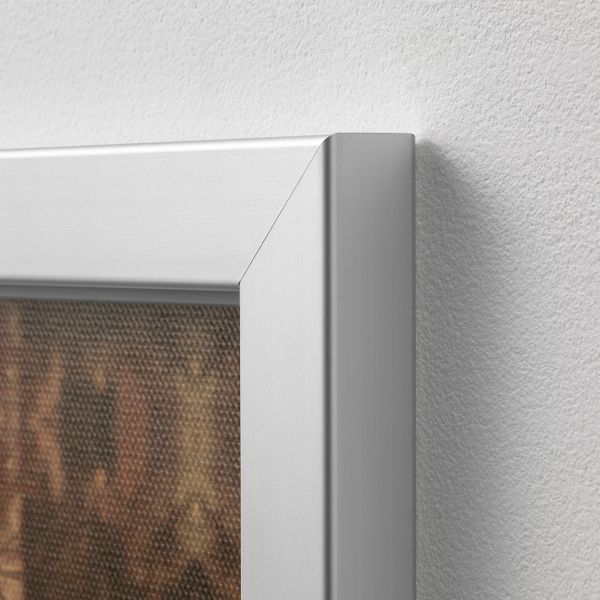 Картина с рамой, Лань/цвет алюминия 200x140 см IKEA БЬЁРКСТА 292.978.59 - схема-чертеж с размерами