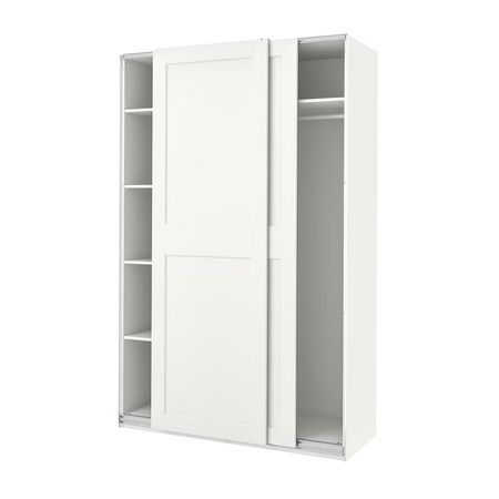 PAX / GRIMO Гардероб - белый/белый 150x66x236 см