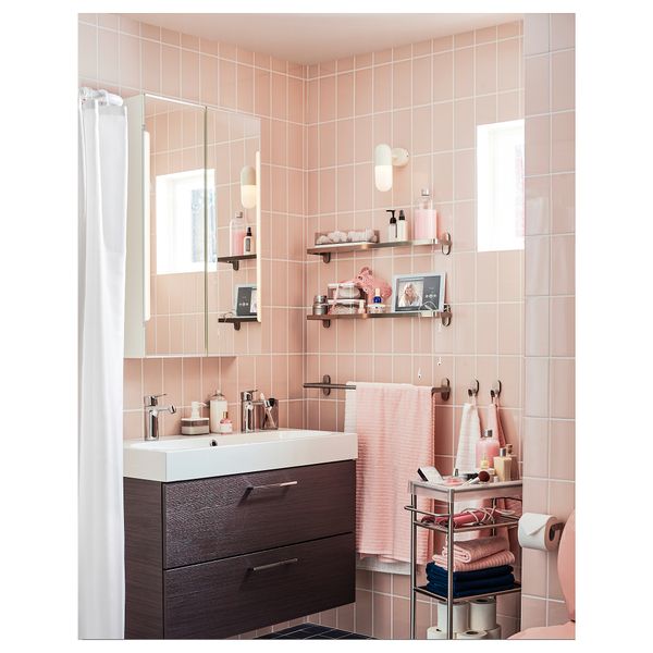 Полка стеклянная, 67x11 см IKEA BROGRUND БРОГРУНД 905.246.74 - фото 3