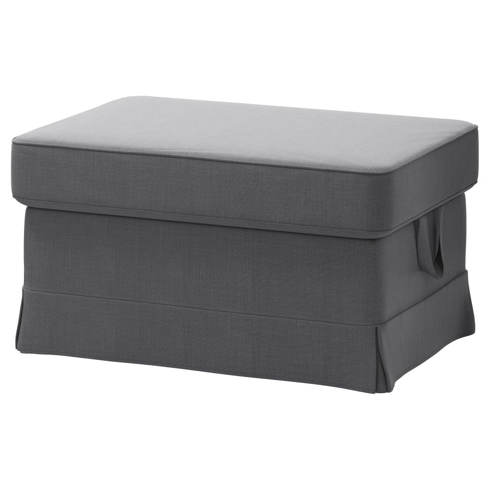 Табурет для ног ЭКТОРП, Нордвалла темно-серый - фото 1