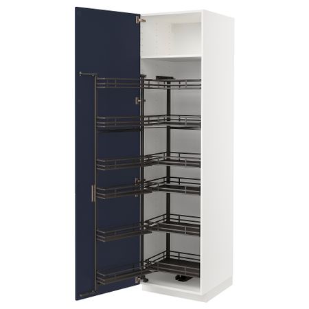 Высокий шкаф с выдвижным модулем IKEA METOD МЕТОД 294.719.43