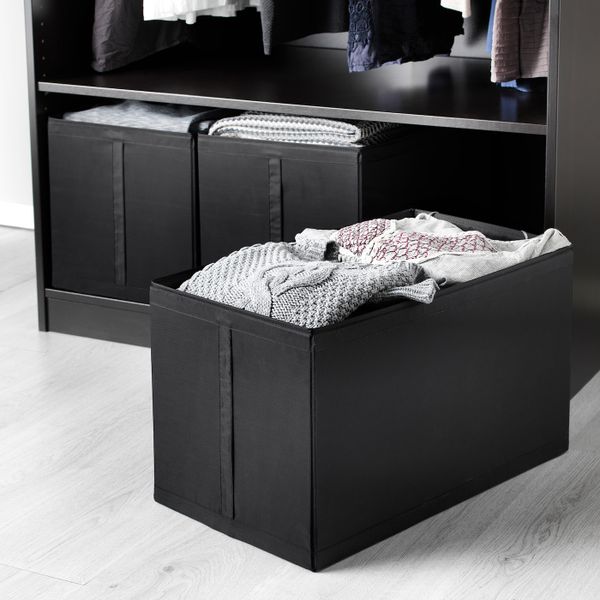 Коробка, черный 31x55x33 см IKEA СКУББ 303.889.38 - фото 2