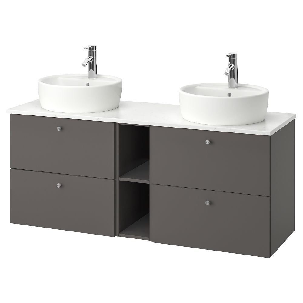 Шкаф под раковину, столешница 45, раковина, 142x49x74 cm IKEA GODMORGON ГОДМОРГОН, TOLKEN ТОЛКЕН, TÖRNVIKEN ТОРНВИКЕН 193.385.39 - фото 1