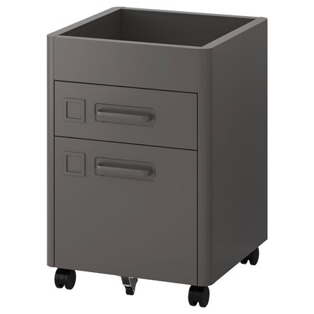 Тумба с ящиками на колесах, темно-серый 42x61 см IKEA IDÅSEN ИДОСЕН 903.609.84
