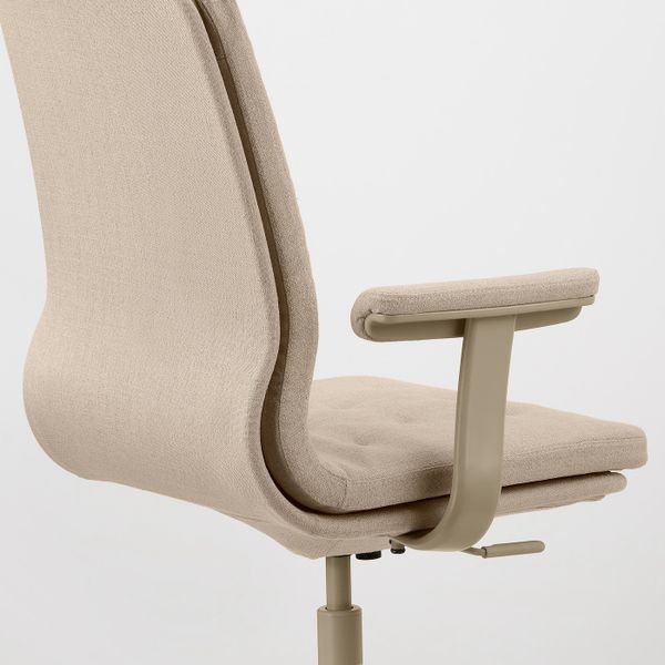 Конференц-стул, на колесиках, Нагген бежевый IKEA MULLFJÄLLET МУЛЛЬФЬЕЛЛЕТ 193.998.01 - фото 7