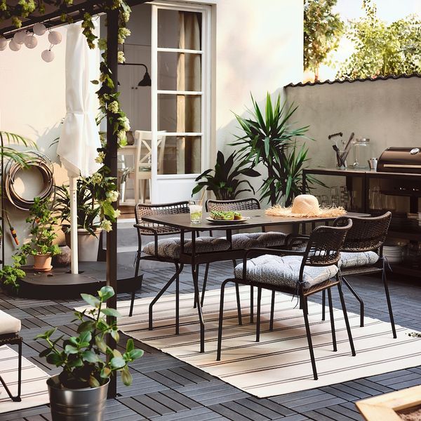 Подушка на садовый стул, синий 44x44 см IKEA KLÖSAN КЛЁСАН 905.099.42 - фото 6