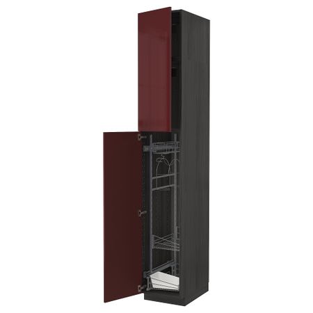 Высокий шкаф с отделением для аксессуаров для уборки, 40x60x240 cm IKEA METOD МЕТОД 794.551.44