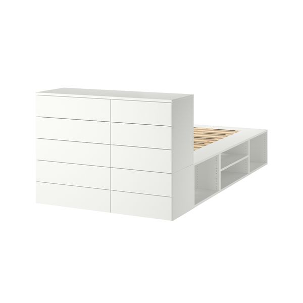 Каркас кровати с 10 ящиками, белый, Fonnes, 140x244x103 см IKEA PLATSA ПЛАТСАA ПЛАТСА 893.029.14 - фото 4