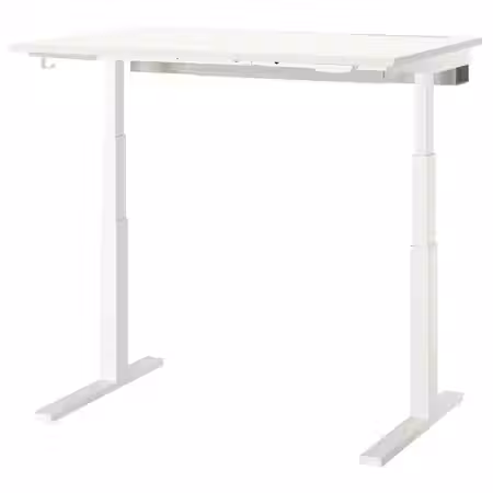 MITTZON МИТТЗОН Стол/трансф - электрический белый 120x80 см