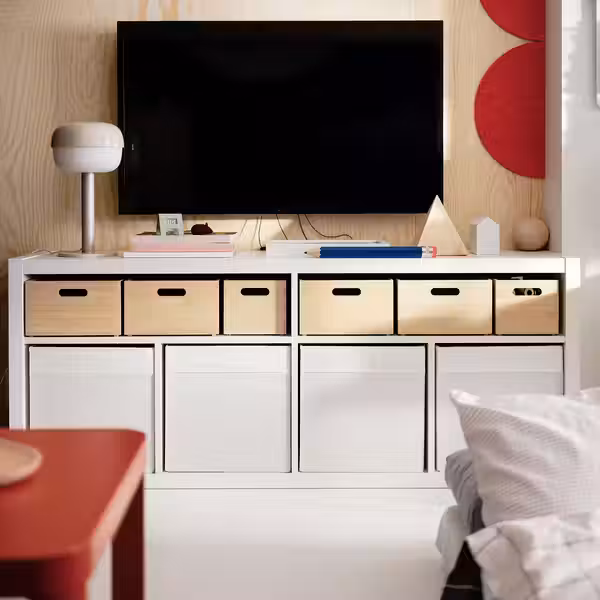 UPPDATERA Контейнер - светлый бамбук 24x32x15 см - фото 6