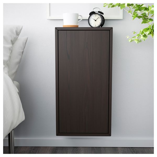 Навесной шкаф с 1 дверцей ВЭЛЬЕ, коричневый (35x68 см) - фото 2