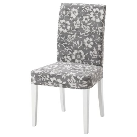 Стул ХЕНРИКСДАЛЬ, белый, Ховстен серый/белый