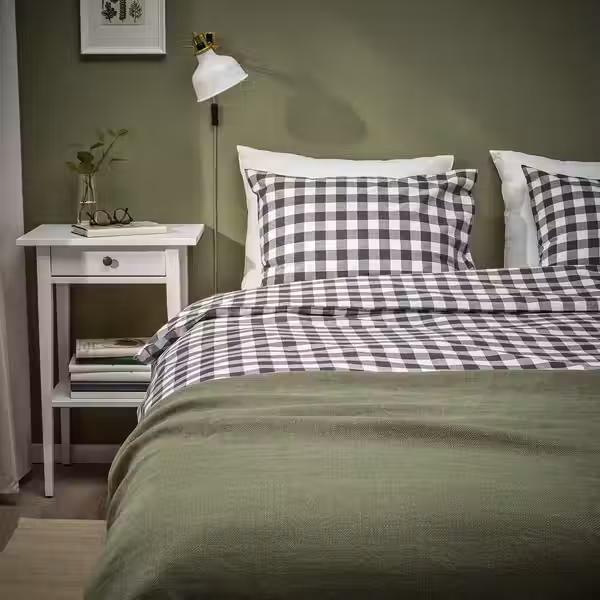 EKTANDVINGE ЭКТАНДВИНГЕ Пододеяльник и 2 наволочки - фото 2