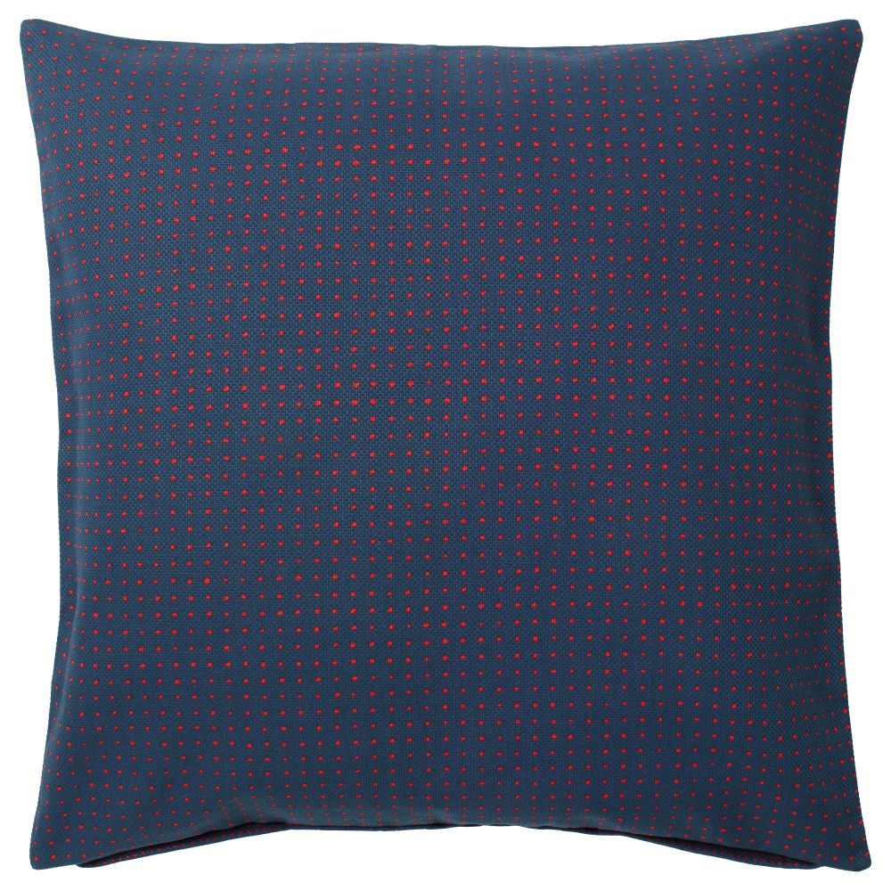 Чехол на подушку ЮППЕРЛИГ, темно-синий, точечный (50x50 см) - фото 1