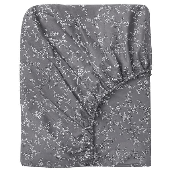 Простыня натяжная, с цветочным орнаментом 140x200 см IKEA KOPPARRANKA КОППАРРАНКА 404.753.84 - фото 1