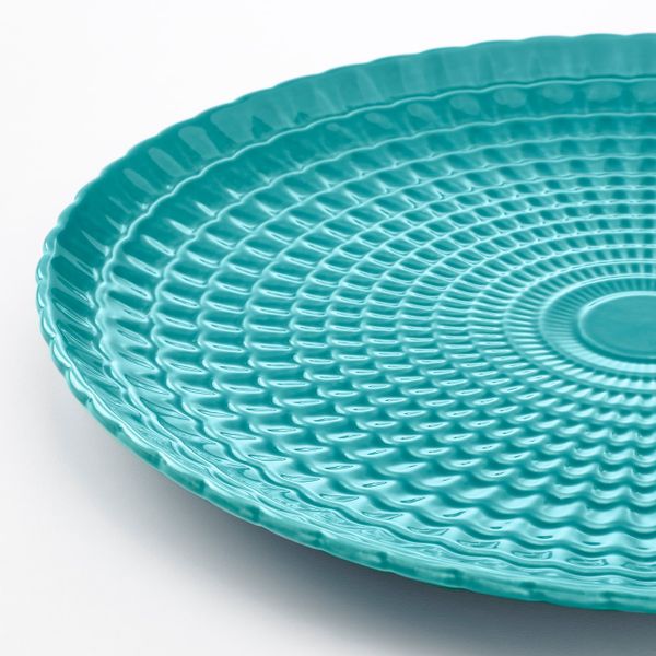 Блюдо, бирюзовый 34 см IKEA КАЛАСФИНТ 504.547.48 - фото 2