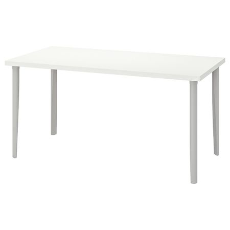 Стол, белый, светло-серый 150x75 см IKEA LINNMON ЛИННМОН / TORSKLINT ТОРСКЛИНТ 492.795.81