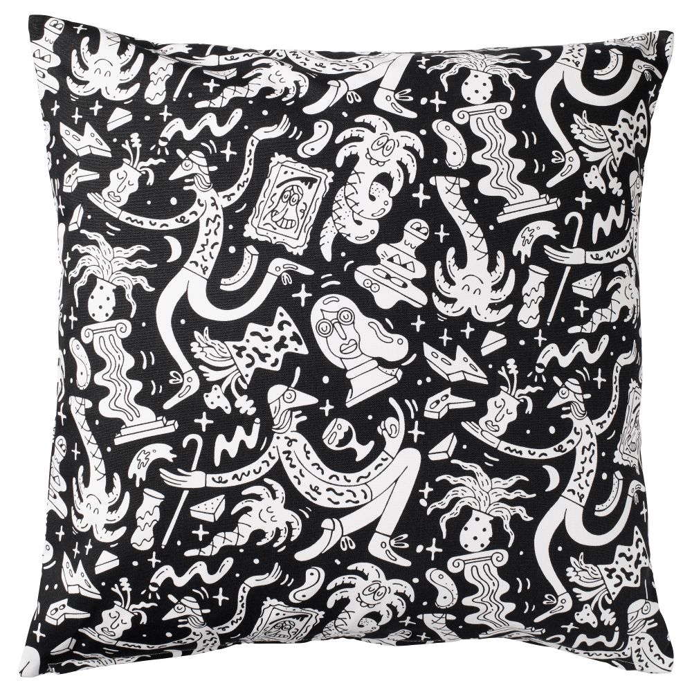 Чехол на подушку СТУНСИГ, коллекционер произведений искусства (50x50 см) - схема-чертеж с размерами