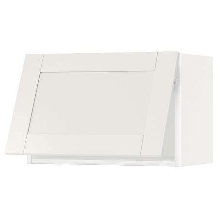 Горизонтальный навесной шкаф МЕТОД, белый, Сэведаль белый