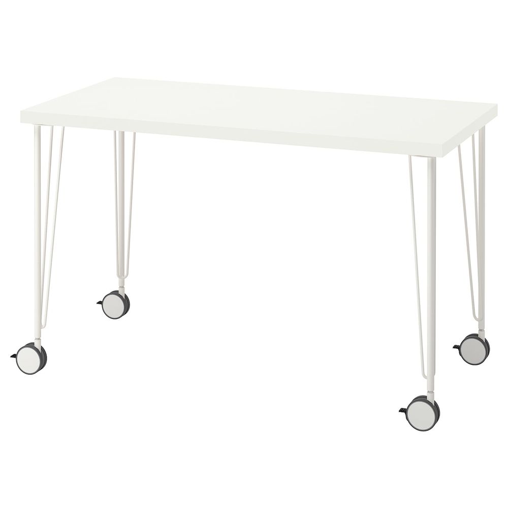 Письменный стол, белый 120x60 см IKEA LAGKAPTEN ЛАГКАПТЕН / KRILLE КРИЛЛЕ 094.167.78 - фото 1