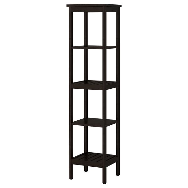 Стеллаж ХЕМНЭС, морилка черно-коричнев (42x172 см) - фото 1