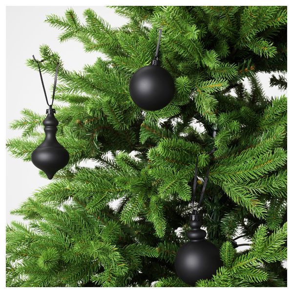 Подвесные украшения, 3 предмета ВИНТЕР 2016, черный - схема-чертеж с размерами