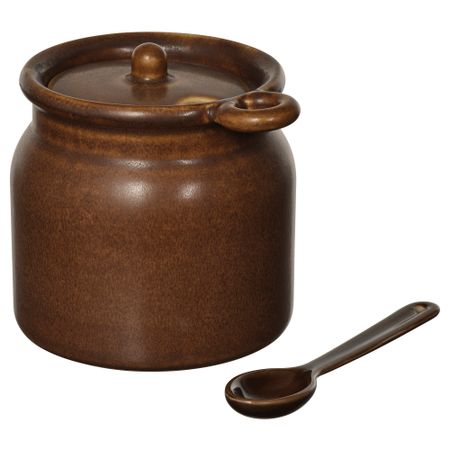 Банка с ложкой, коричневый, 0.3 л IKEA KÖSSEBÄR 005.992.68