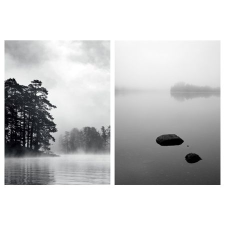 Картина ПЬЕТТЕРИД, Темные воды (50x70 см 2 шт)